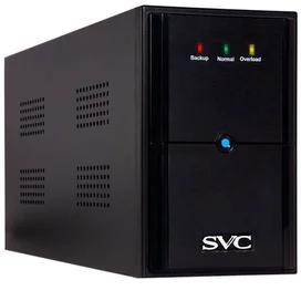 ИБП SVC, 2000VA/1200W, AVR:175-275В, 3 Schuko, Black (V-2000-L) фото