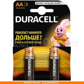 Батарейка AA 2шт Duracell Basic (LR6/MN1500/2АА) фото