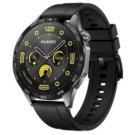 Смарт часы Huawei Watch GT4 (46mm), Black Fluoroelastomer Strap (Phoinix-B19F) фото