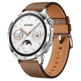 Смарт часы Huawei Watch GT4 (46mm), Brown Leather Strap (Phoinix-B19L) фото