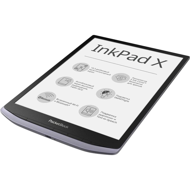 Электронная книга 10" PocketBook PB1040 Metallic Grey - фото #2
