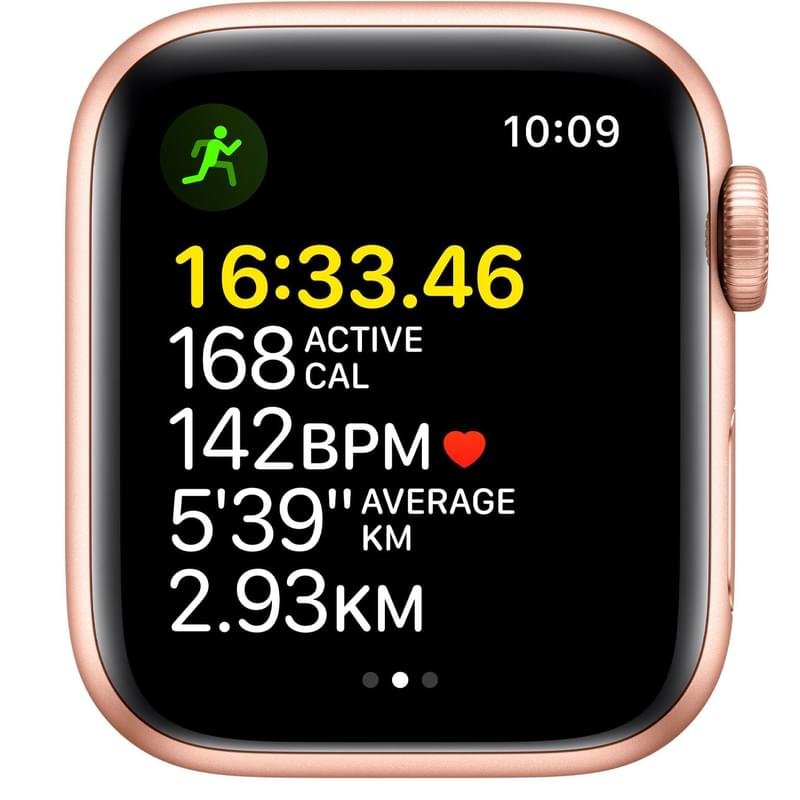 Смарт часы Apple Watch SE GPS, 40mm Gold Aluminium Case with Starlight Sport Band (MKQ03GK/A) - фото #2